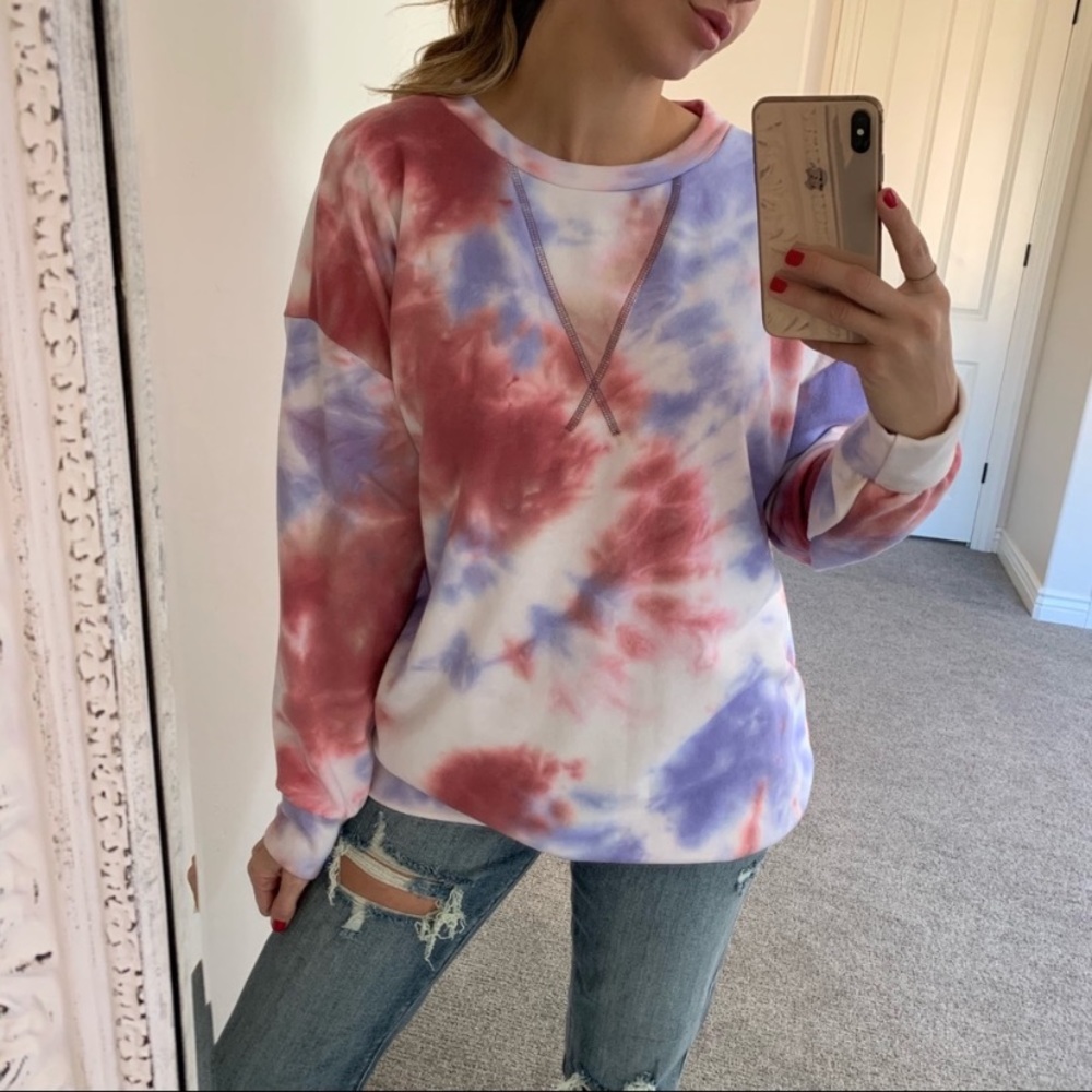 Reposh Tie Dye Sorbet Sweater